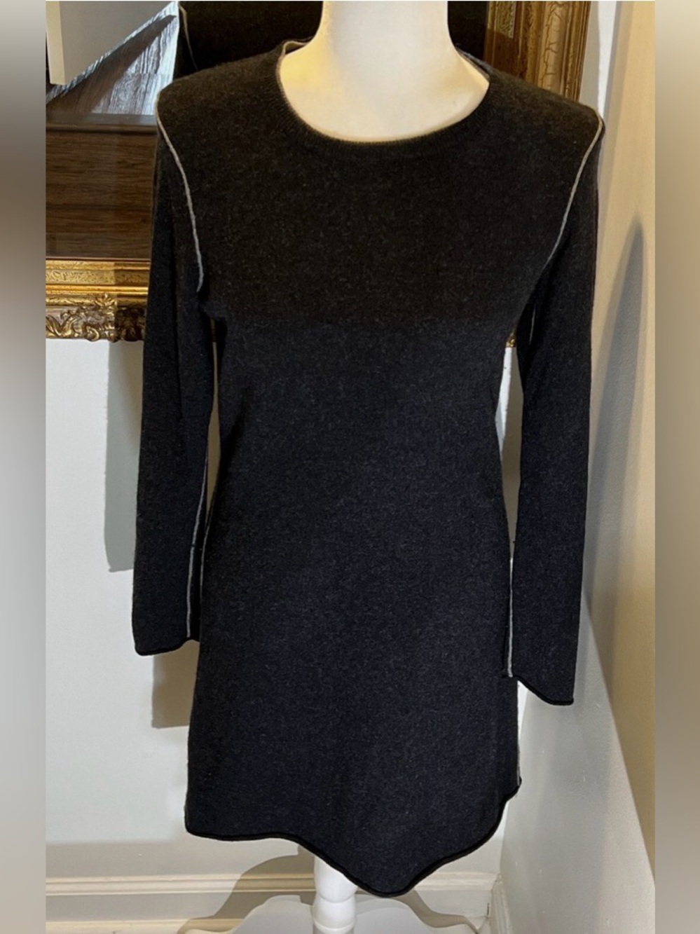 Magaschoni lightweight crewneck sweater dress